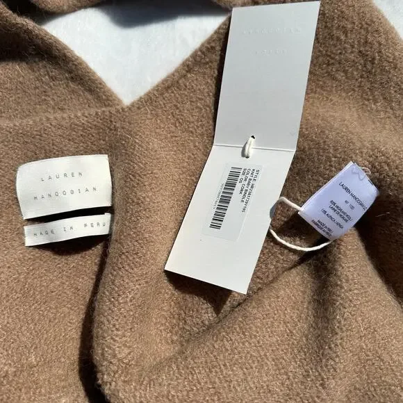 Lauren Manoogian Baby Bindle Bag Putty Cork Camel Highland Wool Alpaca Knit NWT - Picture 15 of 16